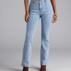 Timeless And True High-Rise Bootcut Denim Jeans