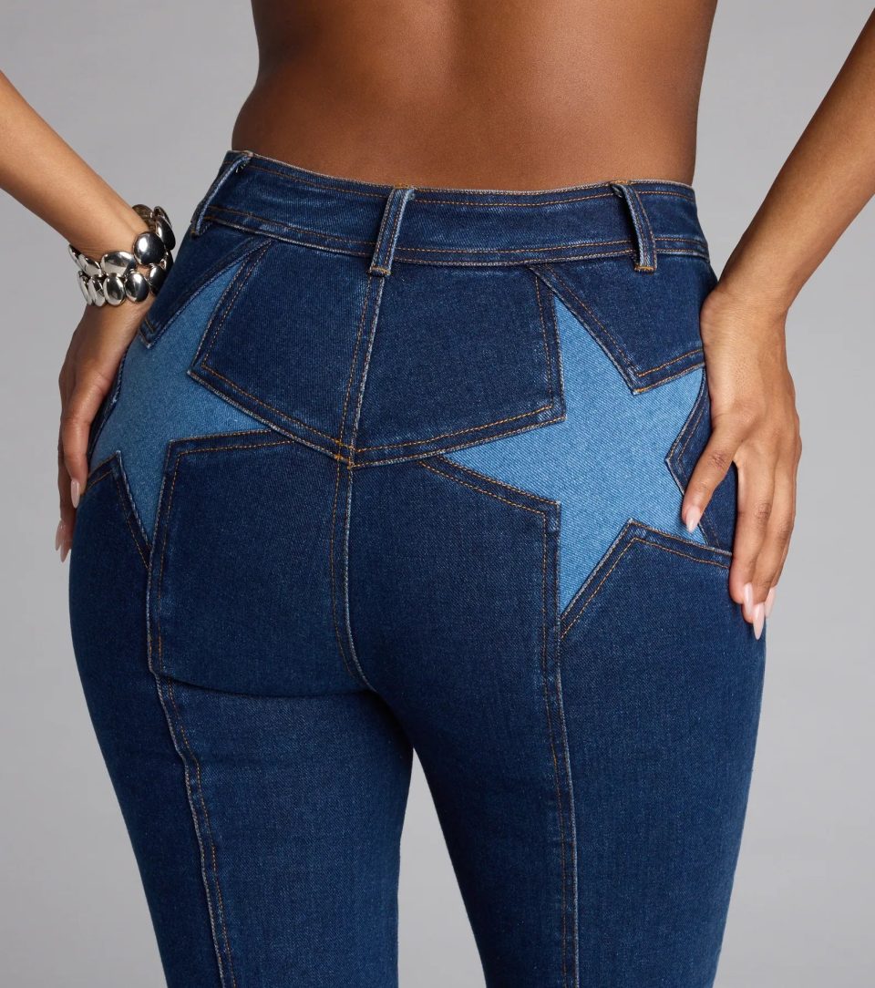 Such A Firecracker Mid-Rise Star Pocket Denim Jeans