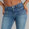 Walk This Way Mid Rise Flare Denim Jeans