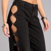 Main Character Mid-Rise Cutout Jeans