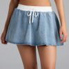 Cool Girl Casual Denim Skater Skort
