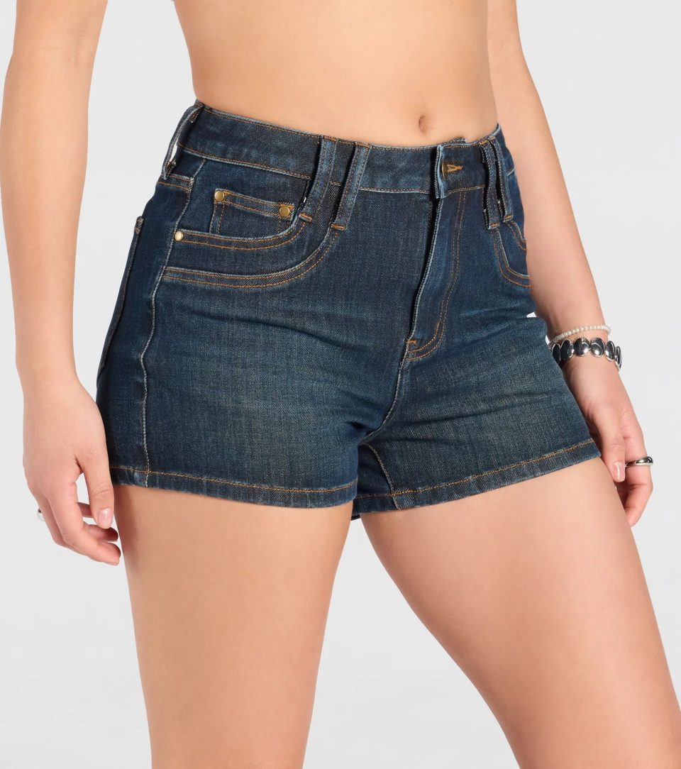 Easy Going High-Rise Denim Shorts