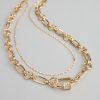 Linked Up Layered Chain Necklace