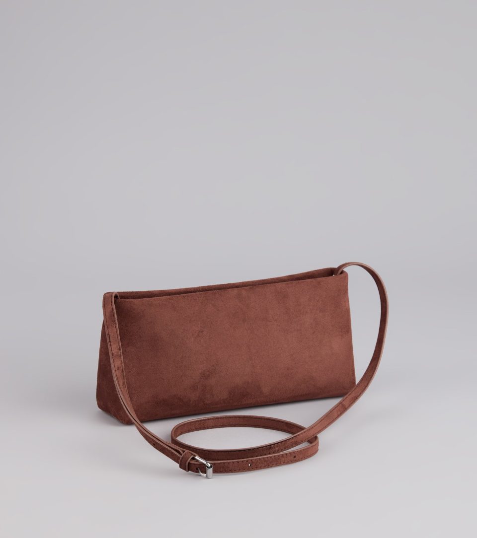 Carry All Day Faux Suede Shoulder Bag