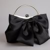 Sweet Luxe Satin Bow Clutch Purse