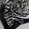 Call Me Extra Zebra Print Satin Scarf