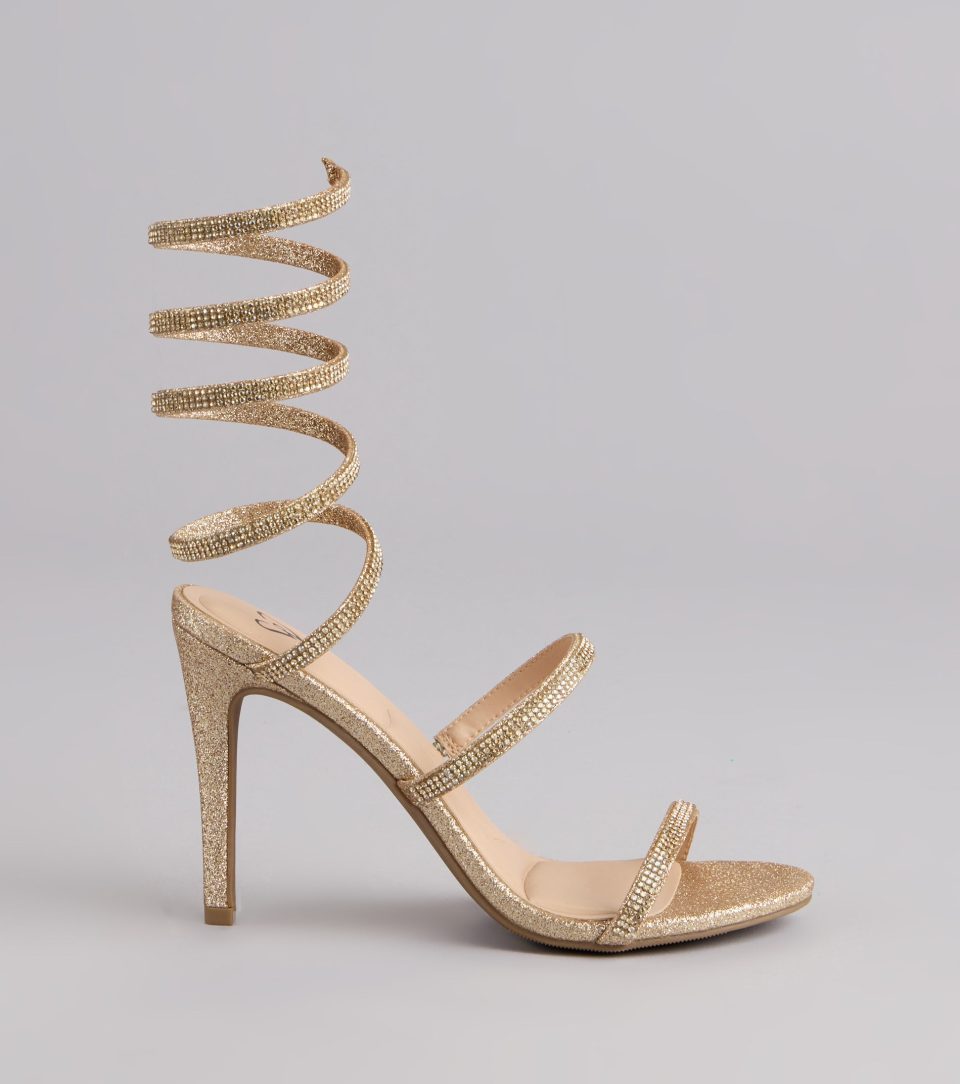 Glow Getter Rhinestone Stiletto Heels