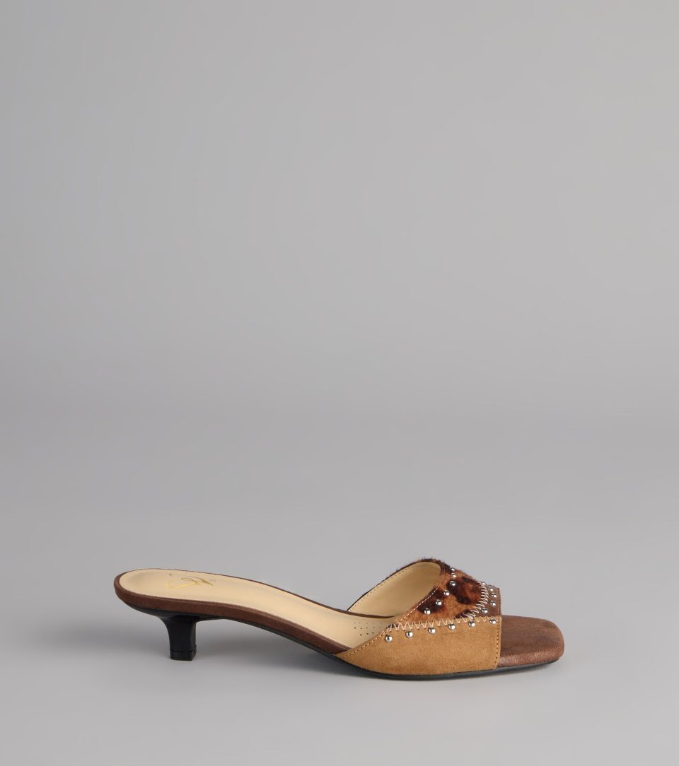 Fierce Step Patchwork Mules