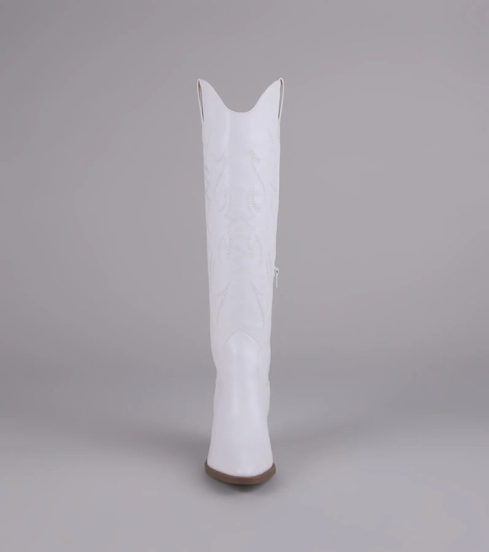 Lone Star Girl Knee High Cowboy Boots