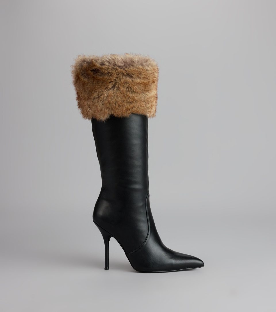 Night Luxe Faux Fur Stiletto Boots