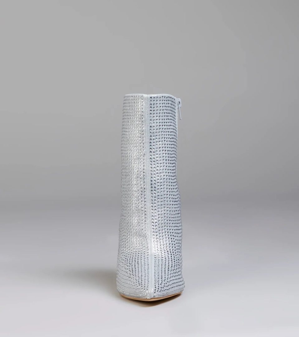 Bedazzled Allure Rhinestone Stiletto Booties