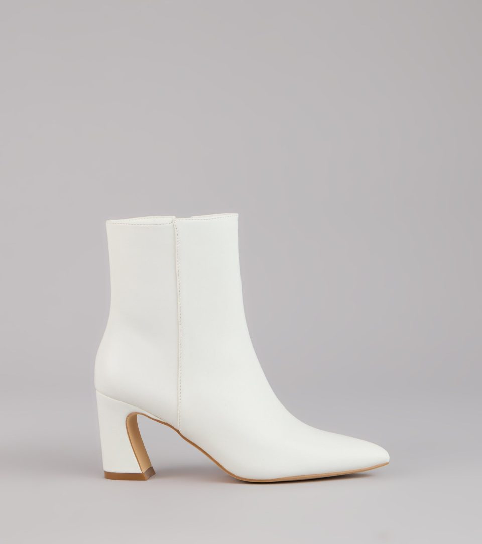 Downtown Sleek Faux Leather Booties