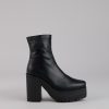 Power Stomp Platform Ankle Booties